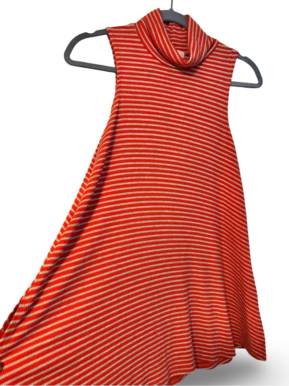 High-neck, sleeveless top